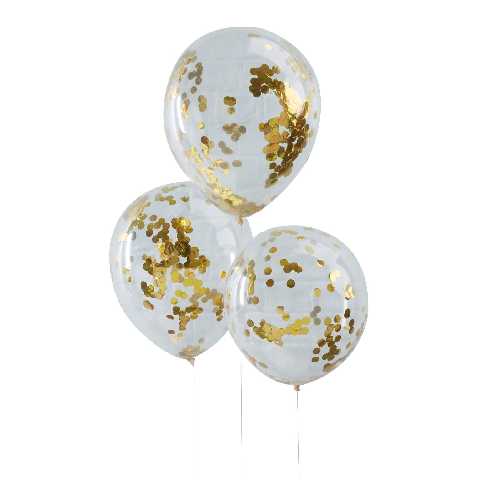 View Gold Confetti Filled Balloons information