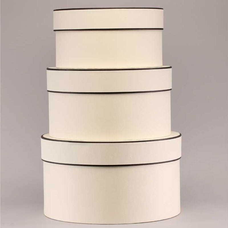 View Cream Round Hat Boxes Set of 3 information