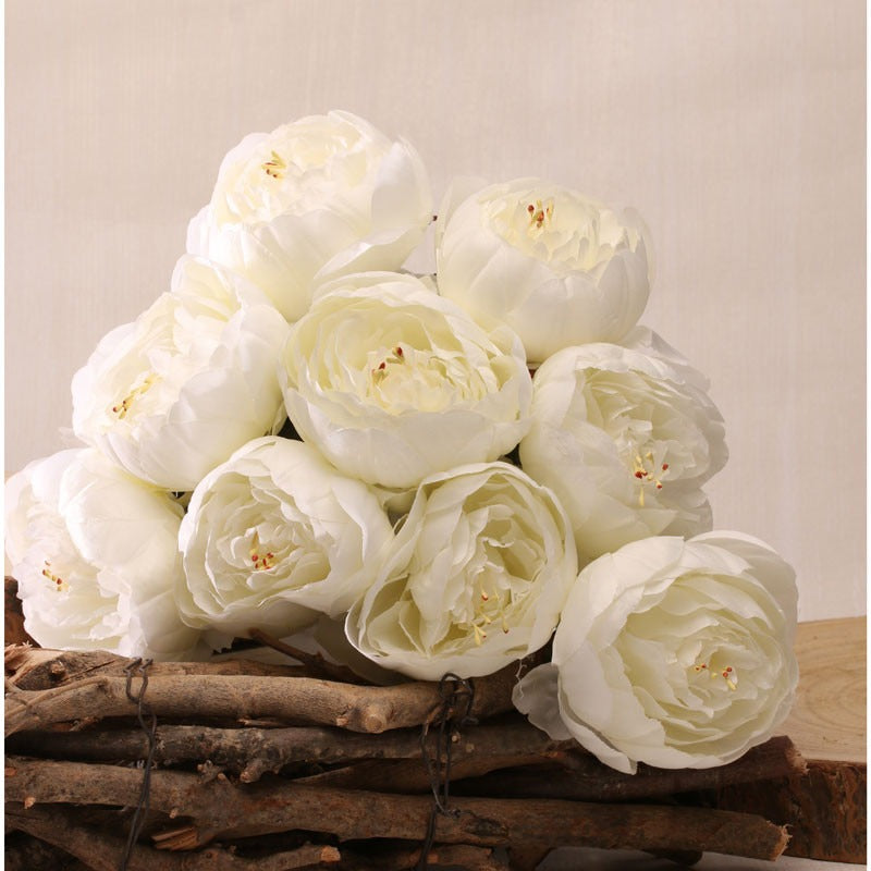 View Peony Bunch White 40cm information