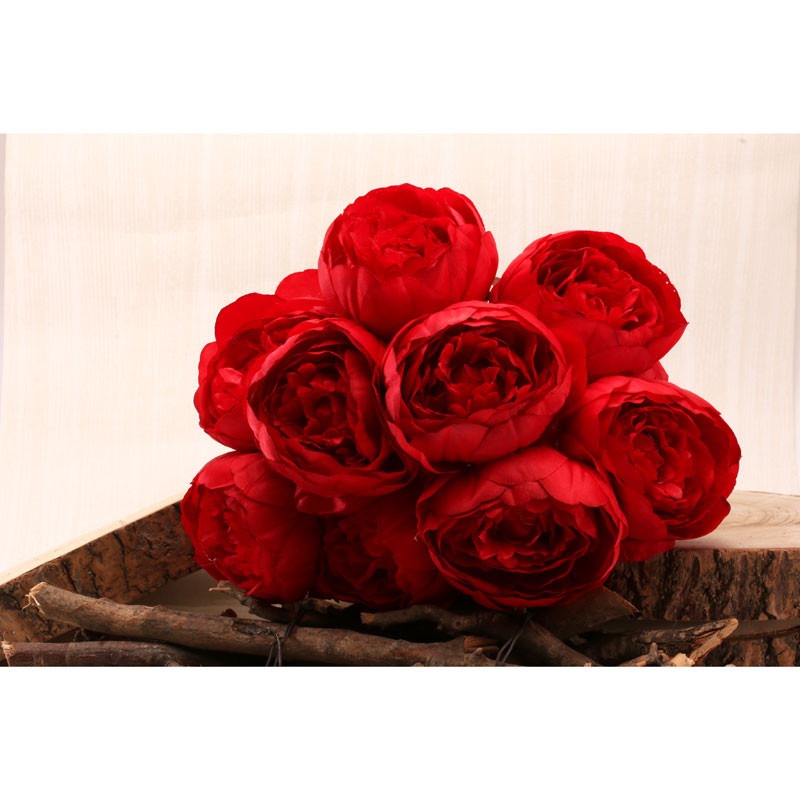 View Peony Bunch Red 40cm information