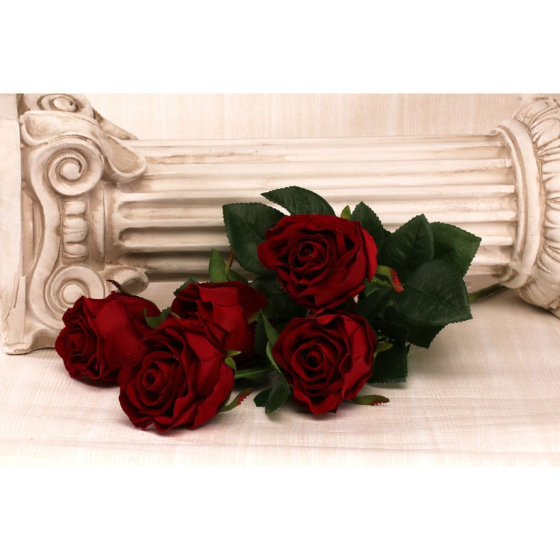 View Velvet Roses Red 49cm information