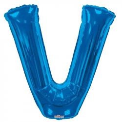 View 34 inch Letter Balloon V Blue information