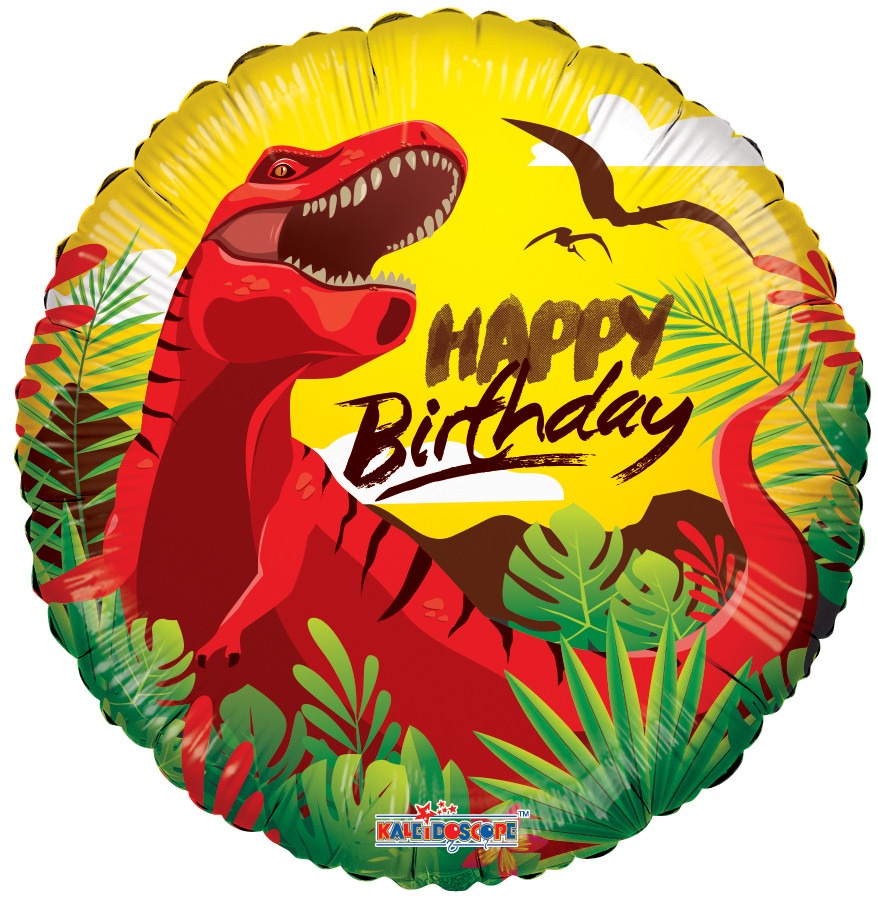 View Happy Birthday Dinosaur Balloon information