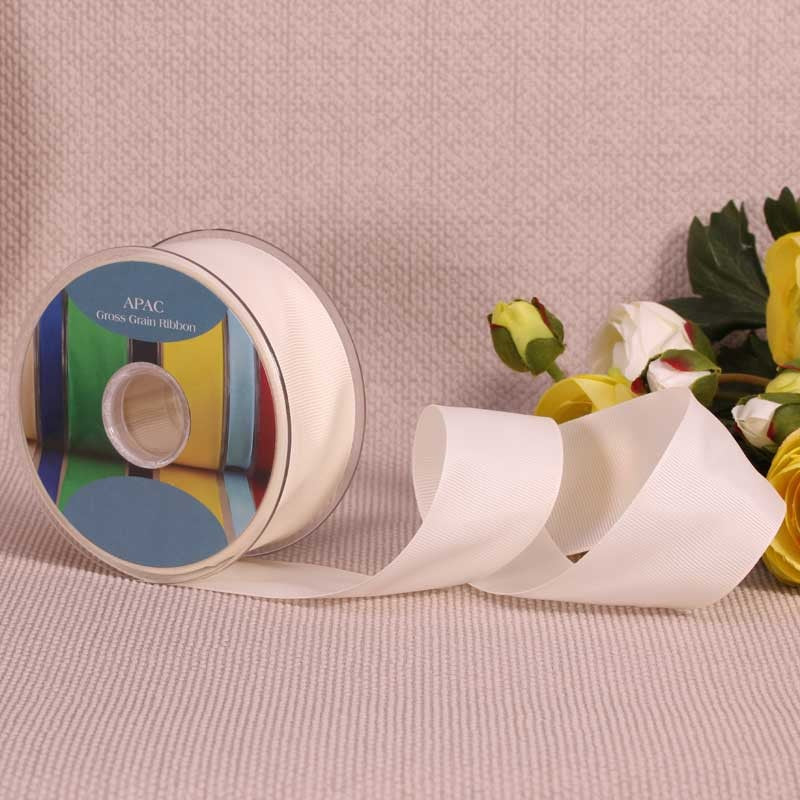 View Ivory Grosgrain Ribbon 38mm x 20m information