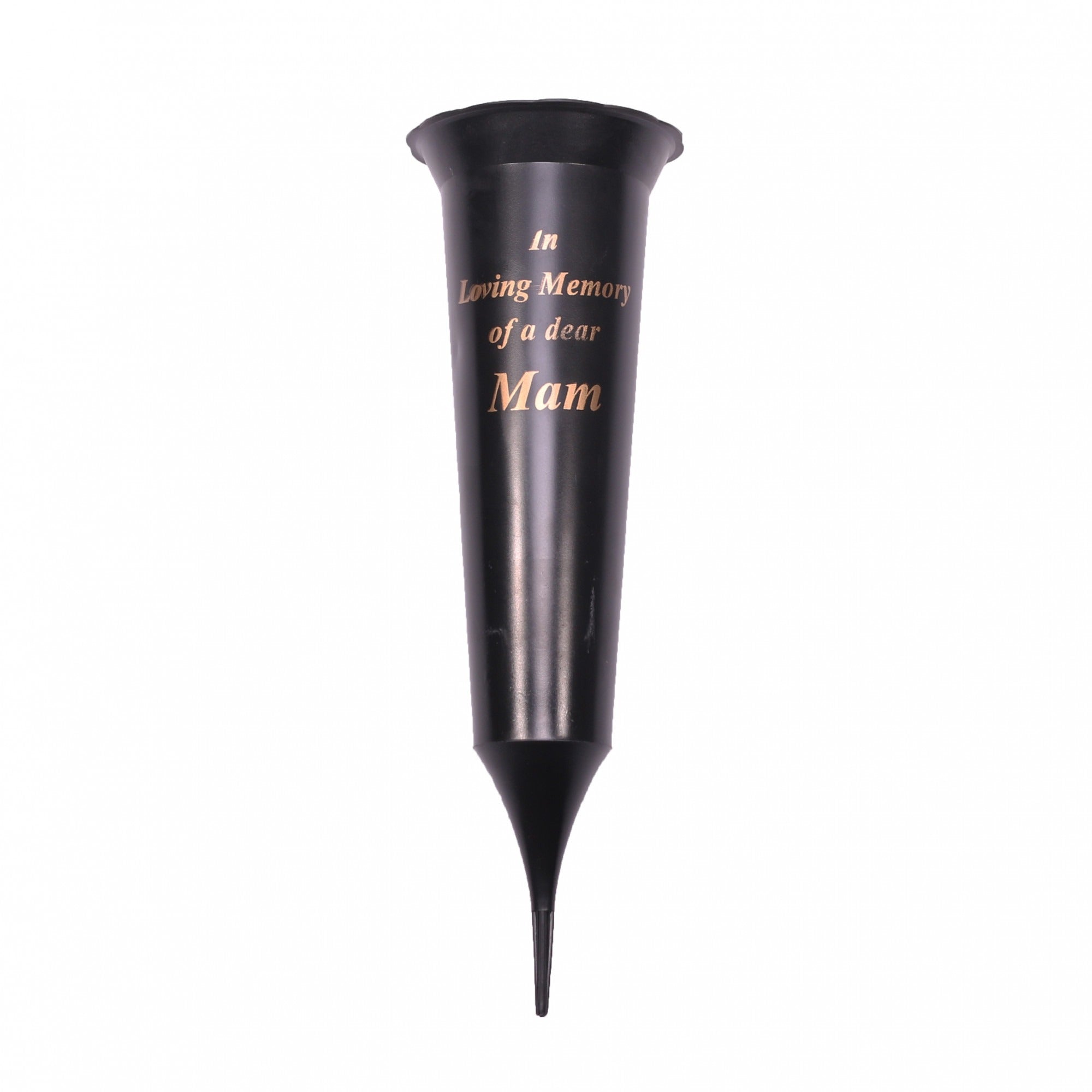 View Black Spike Mam Grave Vase 32cm information