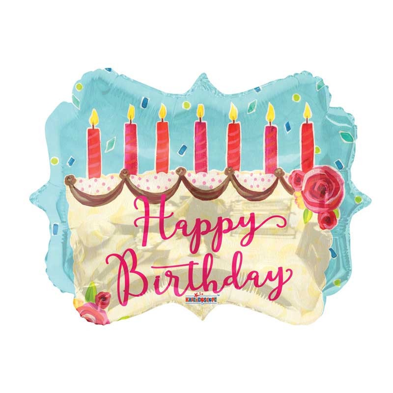 View Birthday Cake Marquee Shape Balloon information