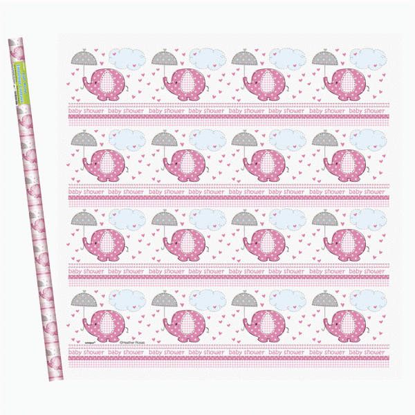 View Umbrellaphants Pink Gift Wrap information