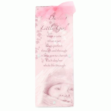 View Darling Little Girl Acrylic message plaque by Willow information
