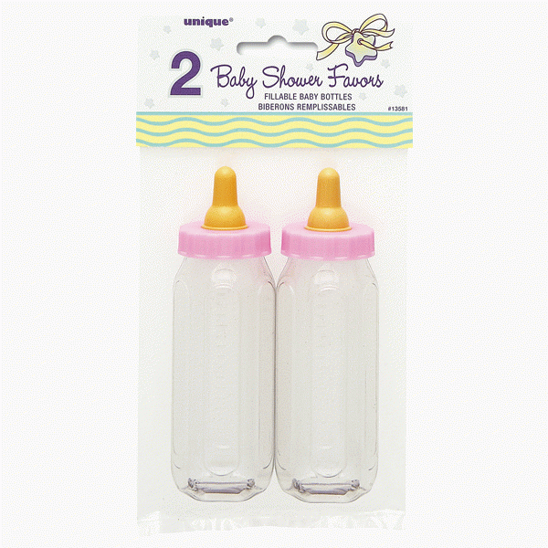 View Pink 5 Fillable Baby Favours Bottle 2pk information