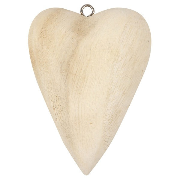 View Large Solid wood hanging heart 115x85cm information