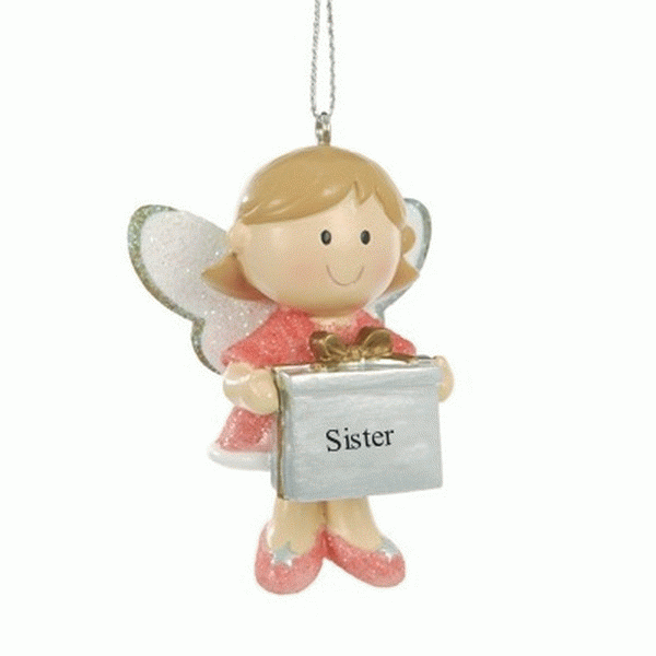 View Fairy personalised Christmas tree decoration Sister by Suki Gifts information