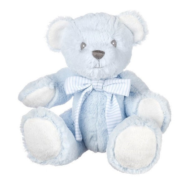 View Suki Baby Blue HugaBoo Bear with Rattle 7 Inch information