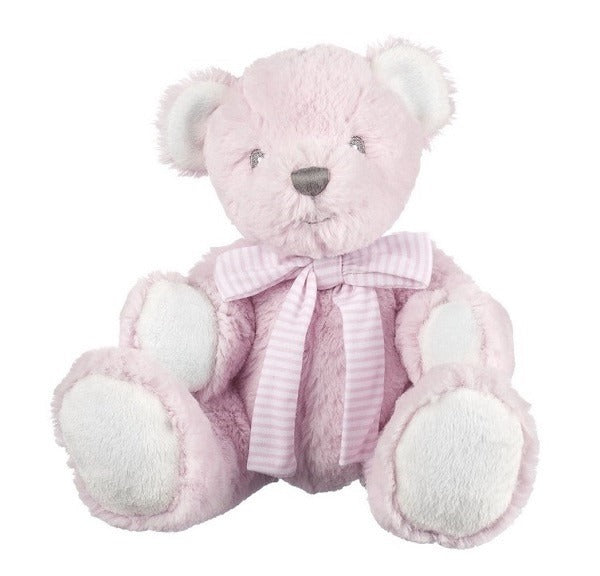 View Suki Baby HugaBoo Bear Small Pink with Rattle information