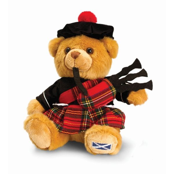View Gorgeous Highland Bear with Tartan Bonnet 25cm by Keel Toys information