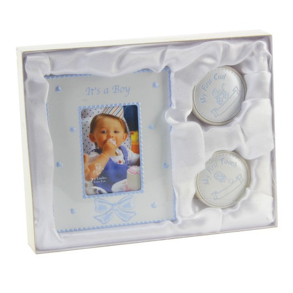 View Juliana Gift set 2x3 Frame1st Tooth1st Curl Boxes Blue information