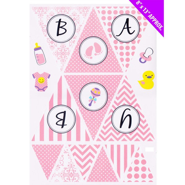 View Its A Girl Baby Sticker Bunting Baby Shower information