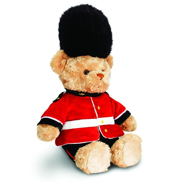 View 25cm London Guardsman Bear Soft Plush By Keel Toys Souvenir information