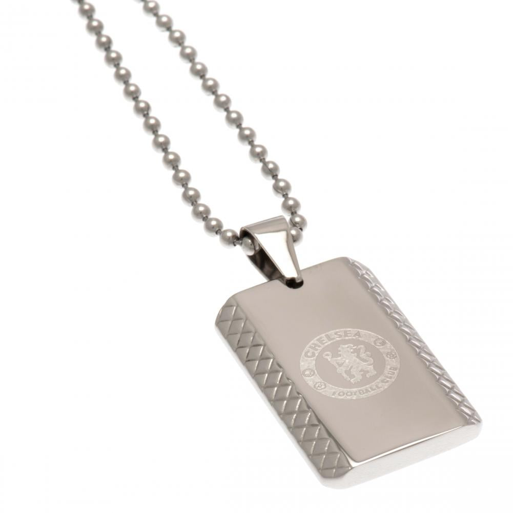 View Chelsea FC Patterned Dog Tag Chain information