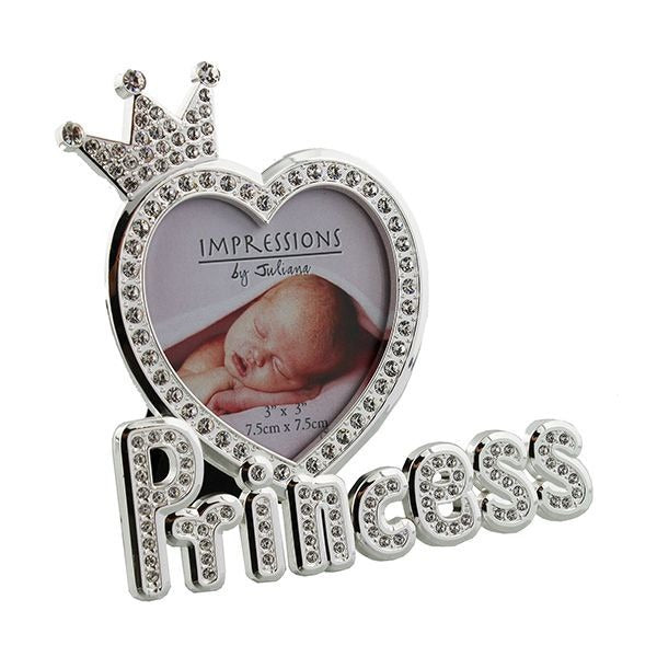 View Juliana Silverplated Epoxy Crystal Photo Frame Princess information