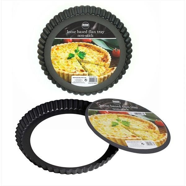 View Nonstick Loose Base Flan Tin 23cm information