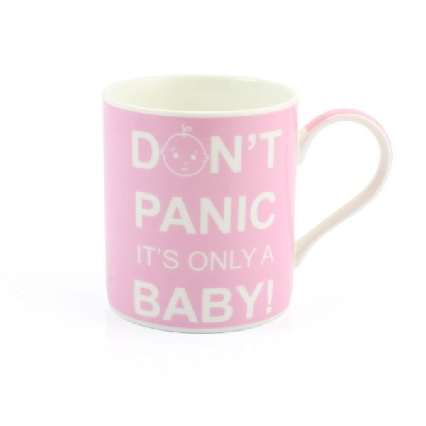 View Exclusive Dont Panic its only a Baby Mug Pink Gift Boxed information