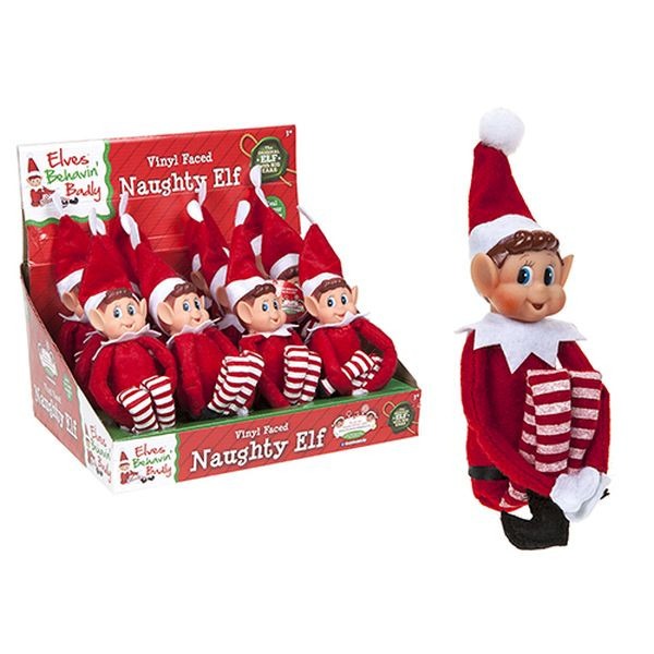 View 12 inch Boy Christmas Naughty Elf information