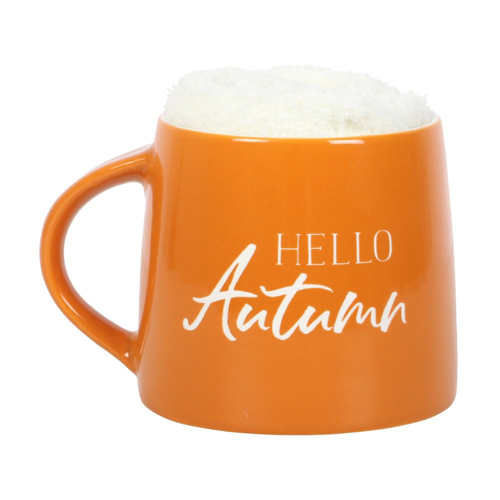 View Hello Autumn Mug and Socks Set information