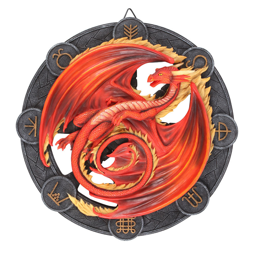 View Beltane Dragon Resin Wall Plaque by Anne Stokes information
