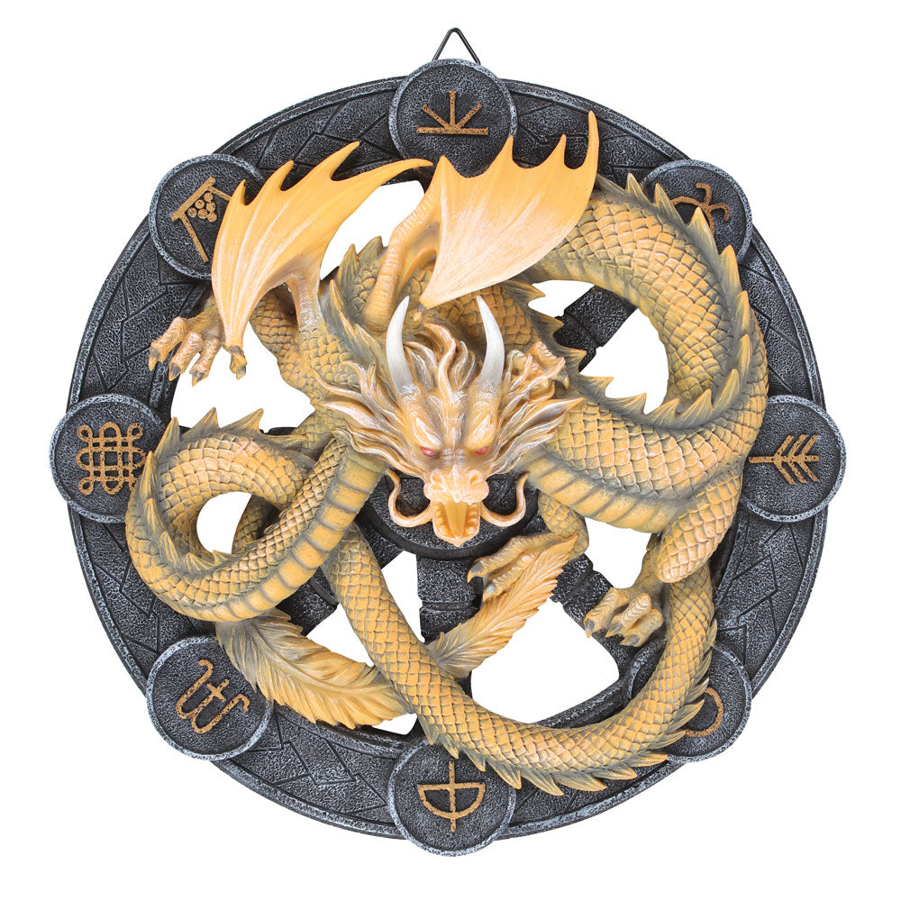 View Imbolc Dragon Resin Wall Plaque by Anne Stokes information