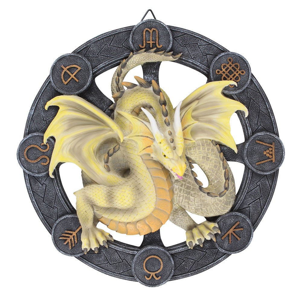 View Mabon Dragon Resin Wall Plaque by Anne Stokes information