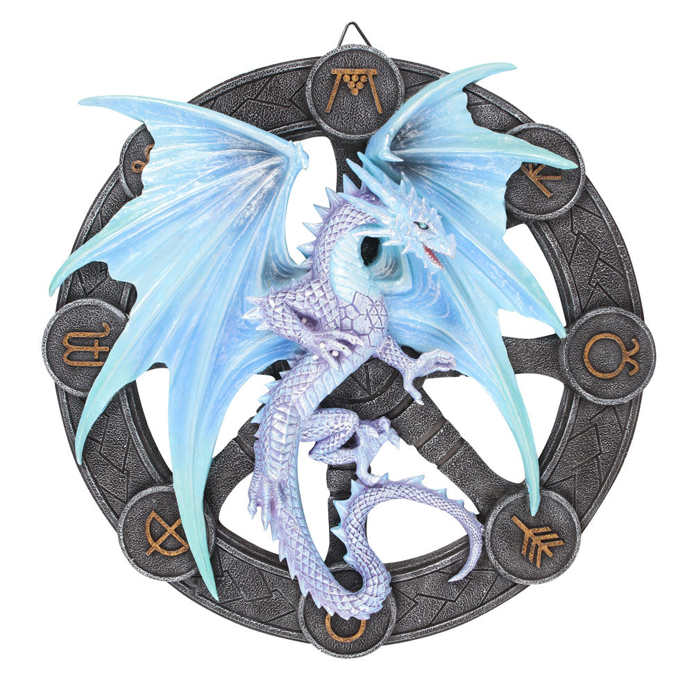 View Yule Dragon Resin Wall Plaque by Anne Stokes information
