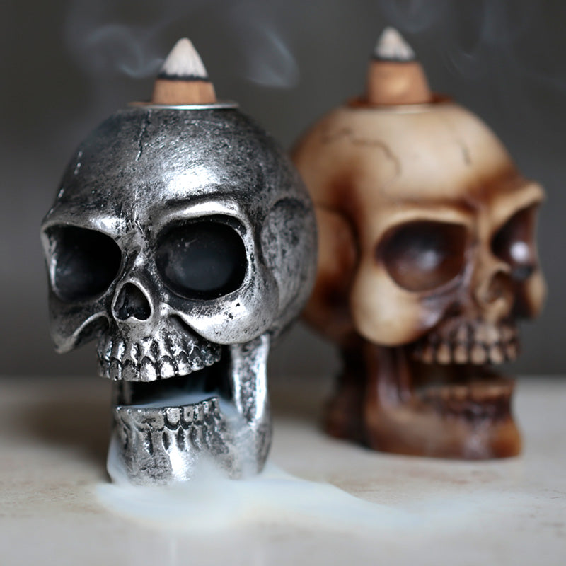 View Backflow Incense Burner Small Skull information