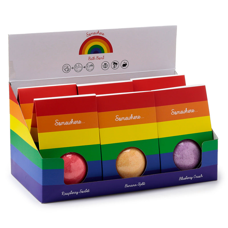 View Handmade Bath Bomb in Gift Box Somewhere Rainbow information