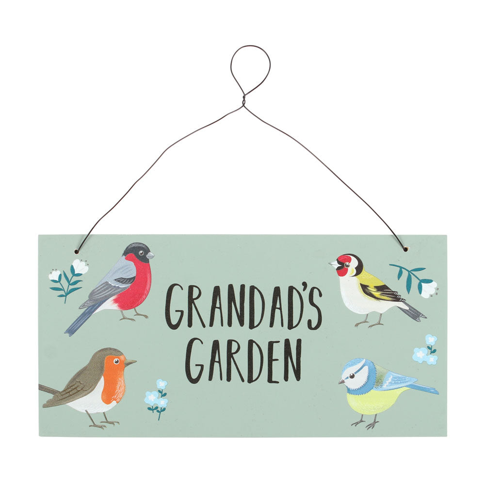 View Grandads Garden British Garden Birds Sign information