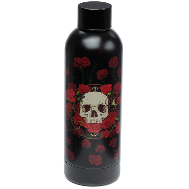 View Reusable Stainless Steel Insulated Drinks Bottle 530ml Skulls Roses information