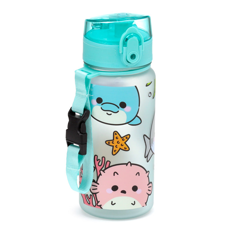 View 350ml Shatterproof Pop Top Childrens Water Bottle Adoramals Sealife information