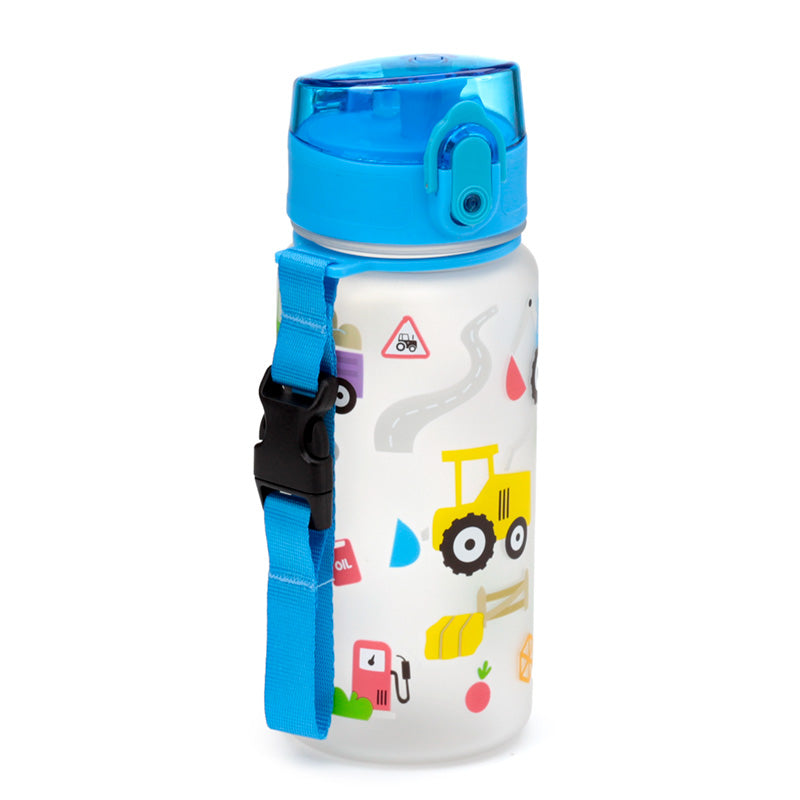 View 350ml Shatterproof Pop Top Childrens Water Bottle Little Tractors information