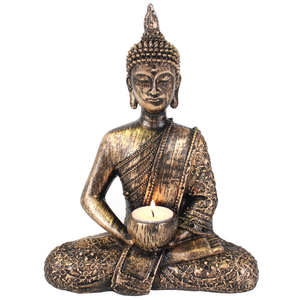 View Sitting Thai Buddha Tealight Holder information