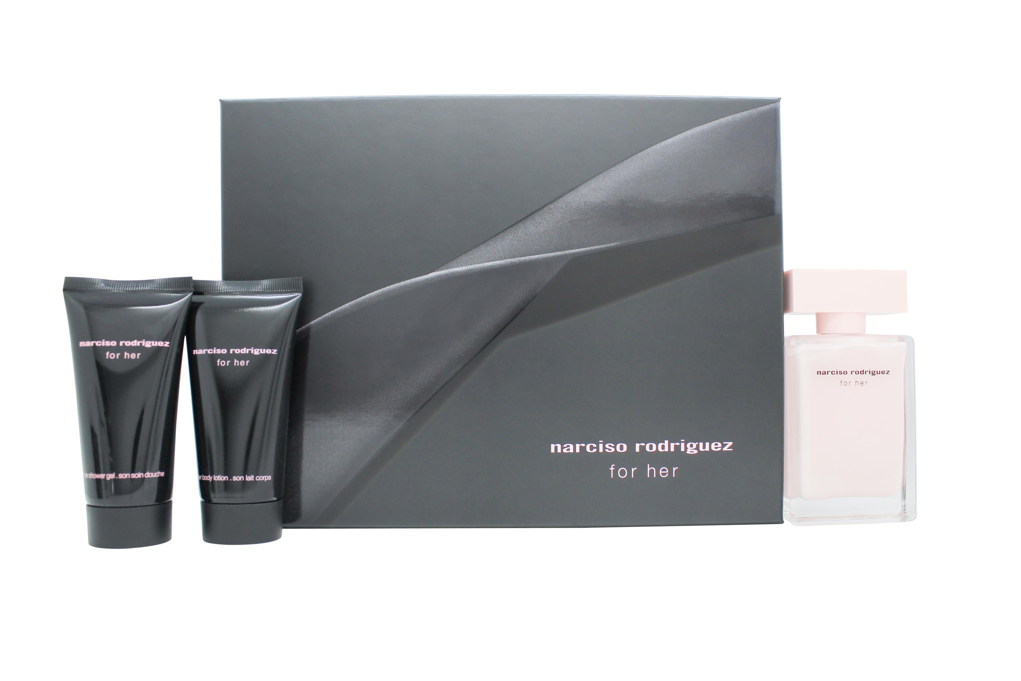 View Narciso Rodriguez Narciso Rodriguez For Her Gift Set 50ml EDT 50ml Body Lotion 50ml Duschgel information