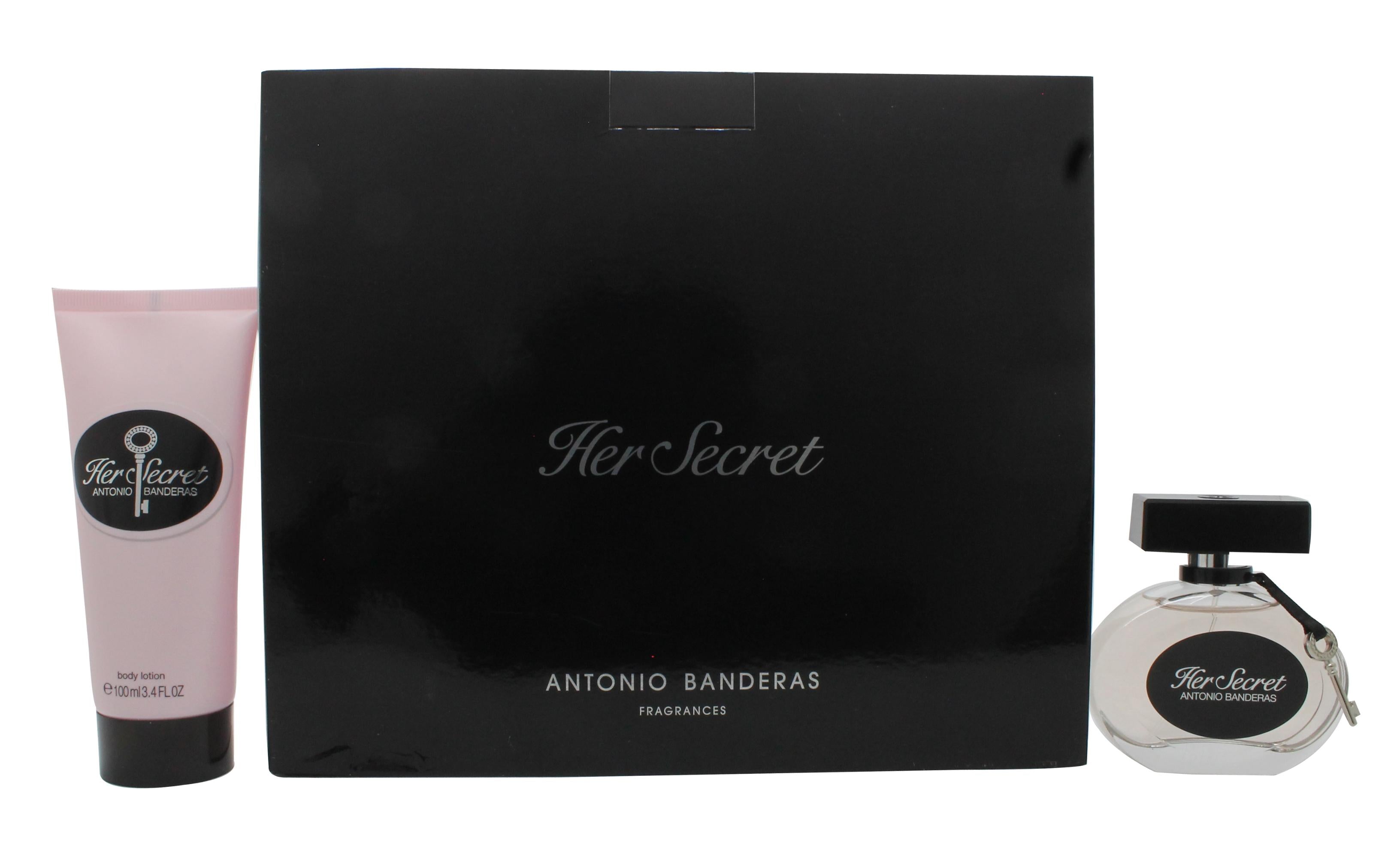 View Antonio Banderas Her Secret Gift Set 50ml EDT 100ml Body Lotion information