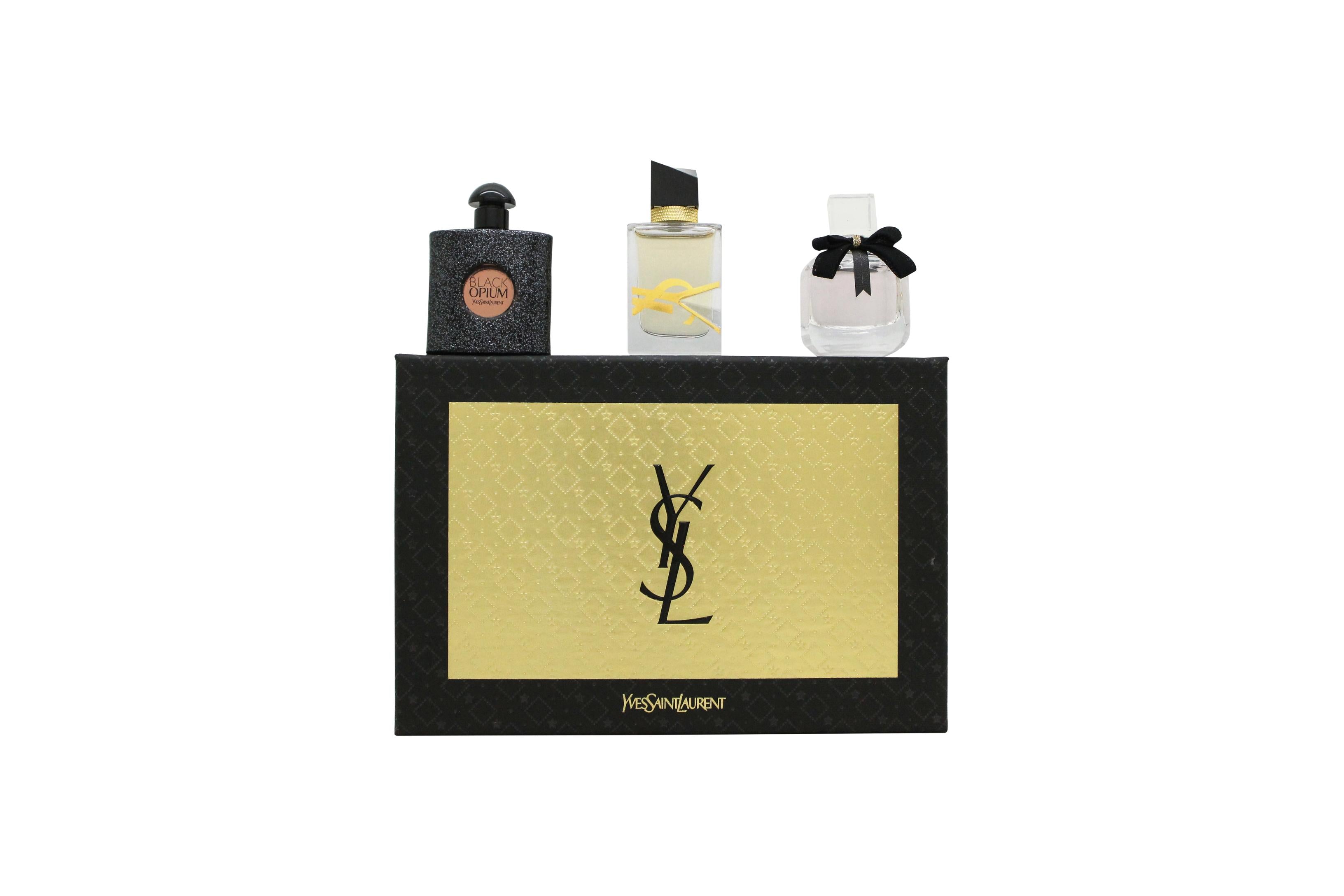 View Yves Saint Laurent Miniature Gift Set 75ml Libre EDP 75ml Mon Paris EDP 75ml Black Opium EDP information