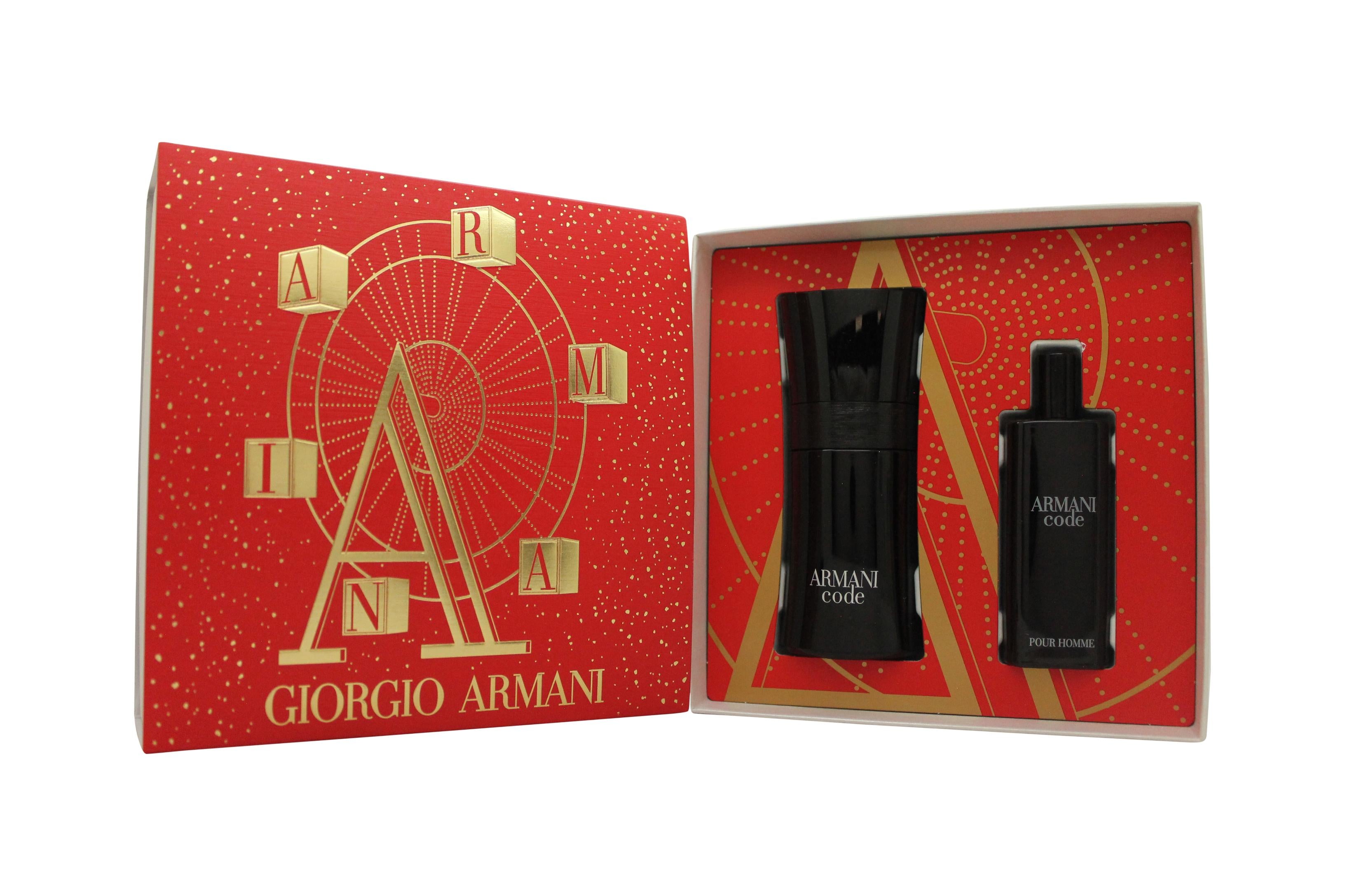 View Giorgio Armani Code Gift Set 50ml EDT 15ml EDT information