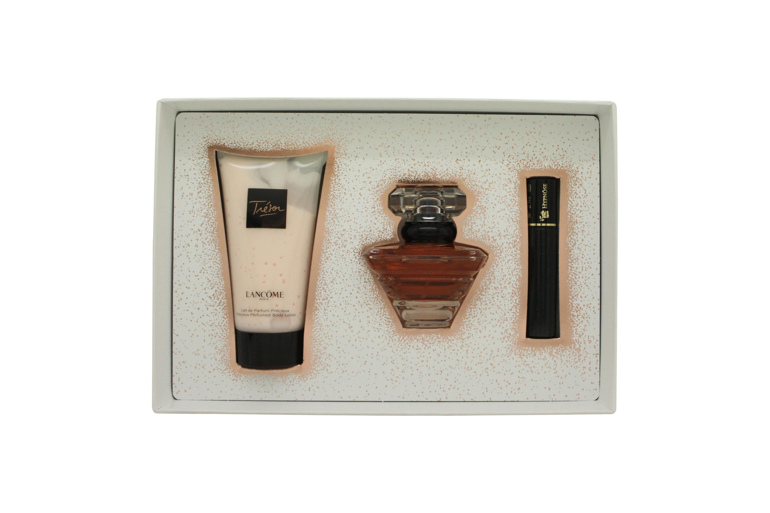 View Lancome Tresor Gift Set 30ml EDP 50ml Body Lotion 2ml Hypnose Mascara information