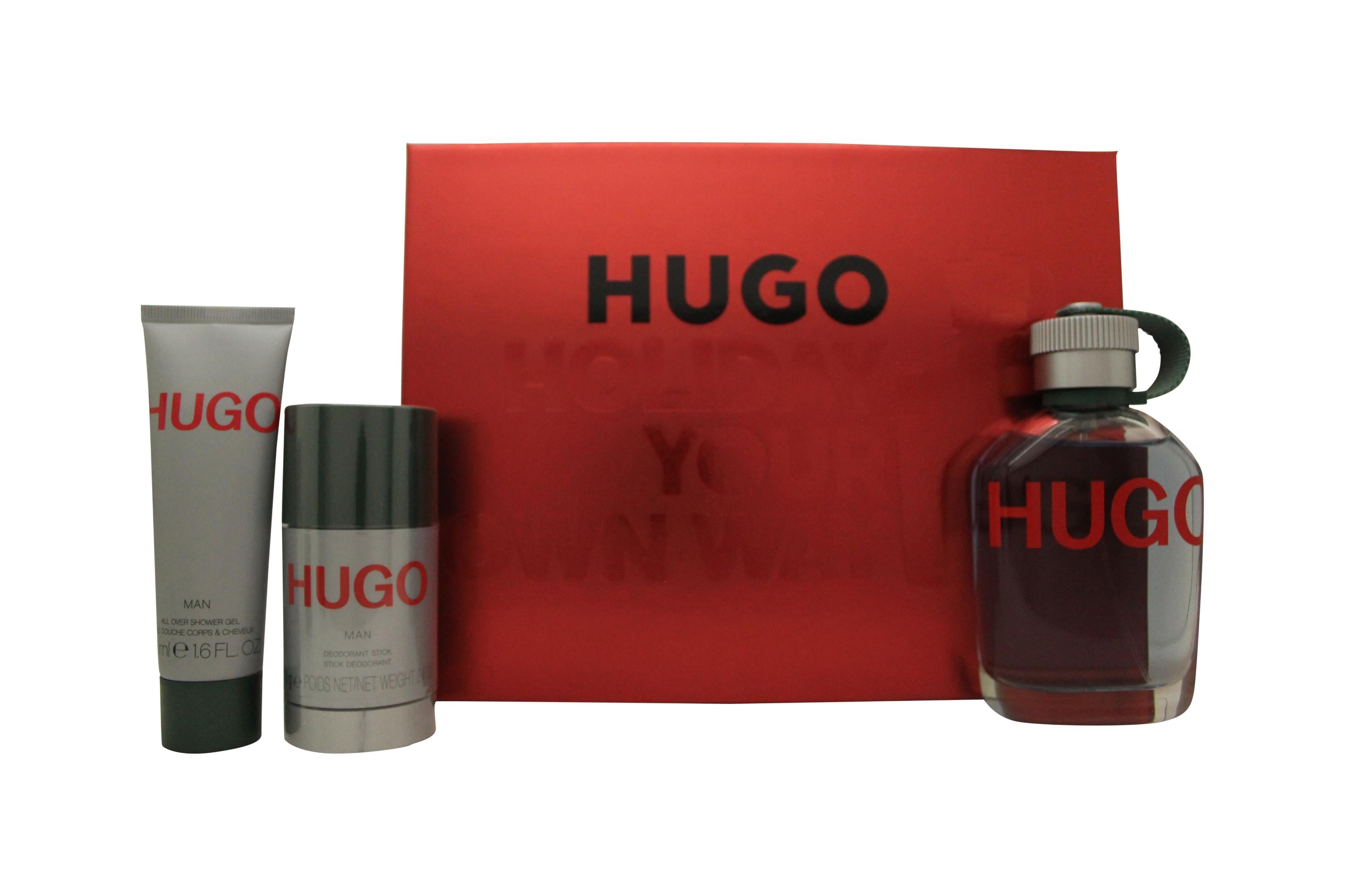 View Hugo Boss Hugo Man Gift Set 125ml EDT 75ml Deodorant Stick 50ml Shower Gel information