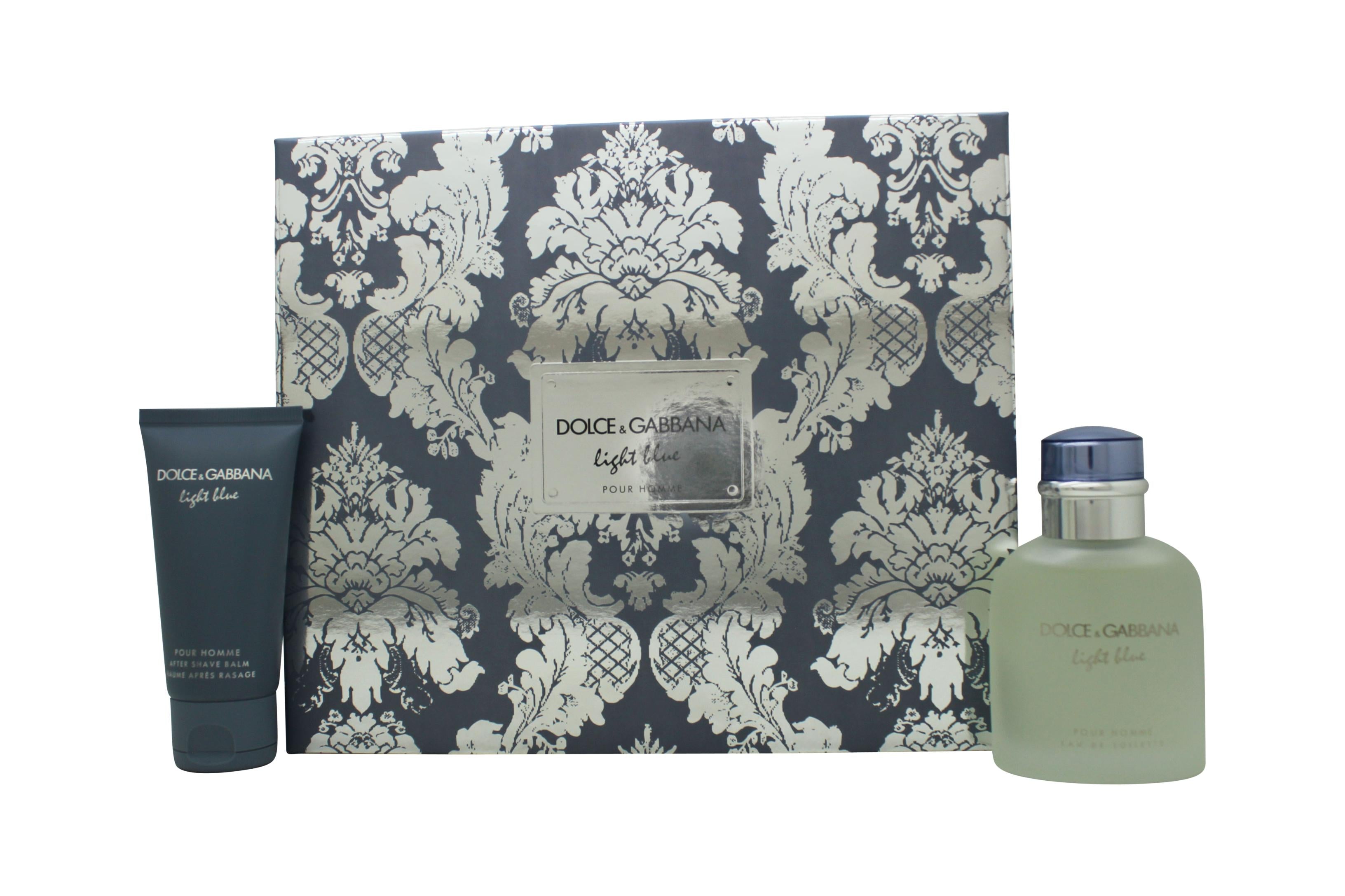 View Dolce Gabbana Light Blue Gift Set 75ml EDT 50ml Aftershave Balm information