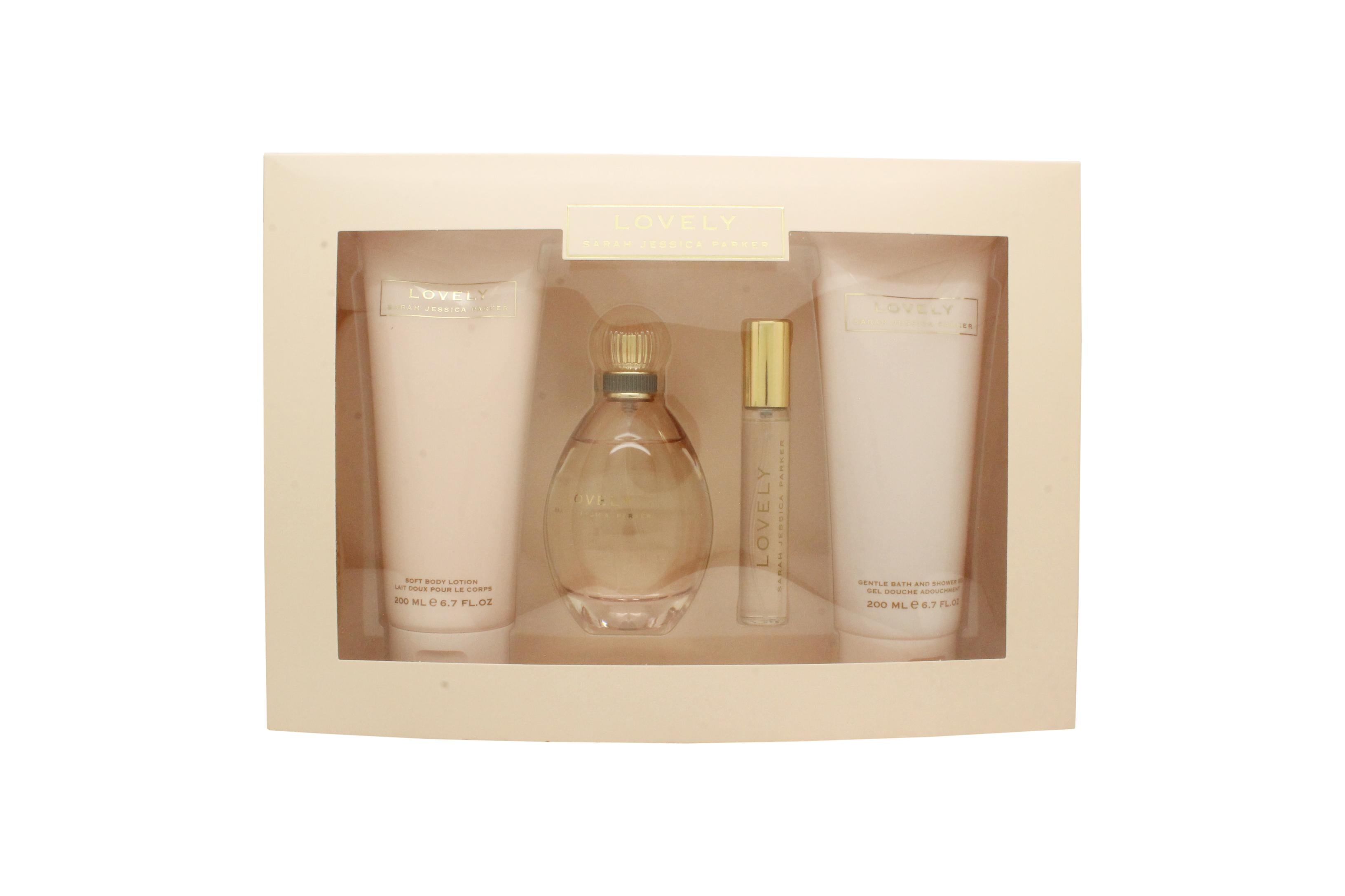 View Sarah Jessica Parker Lovely Gift Set 100ml EDP 200ml Shower Gel 200ml Body Lotion 15ml EDP information