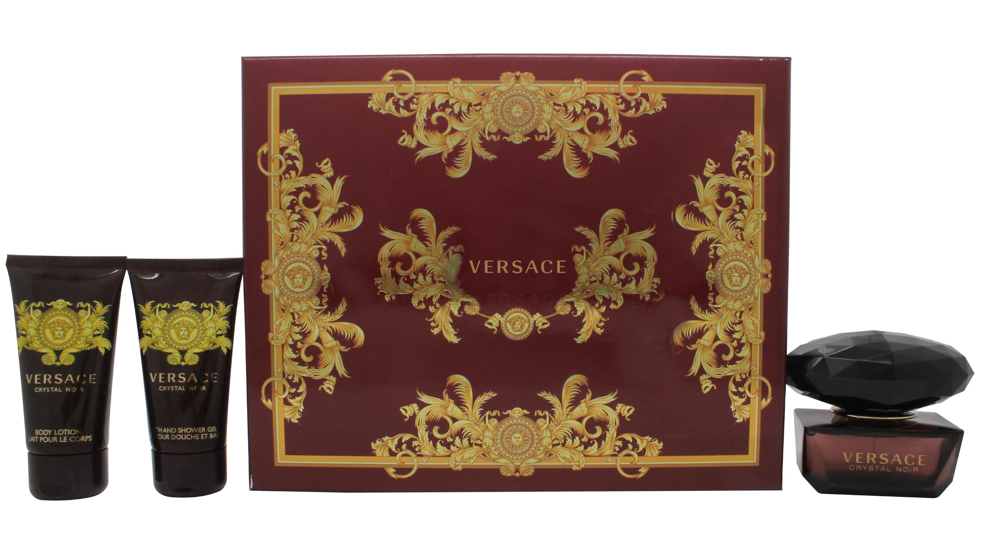 View Versace Crystal Noir Gift Set 50ml EDT 50ml Shower Gel 50ml Body Lotion information