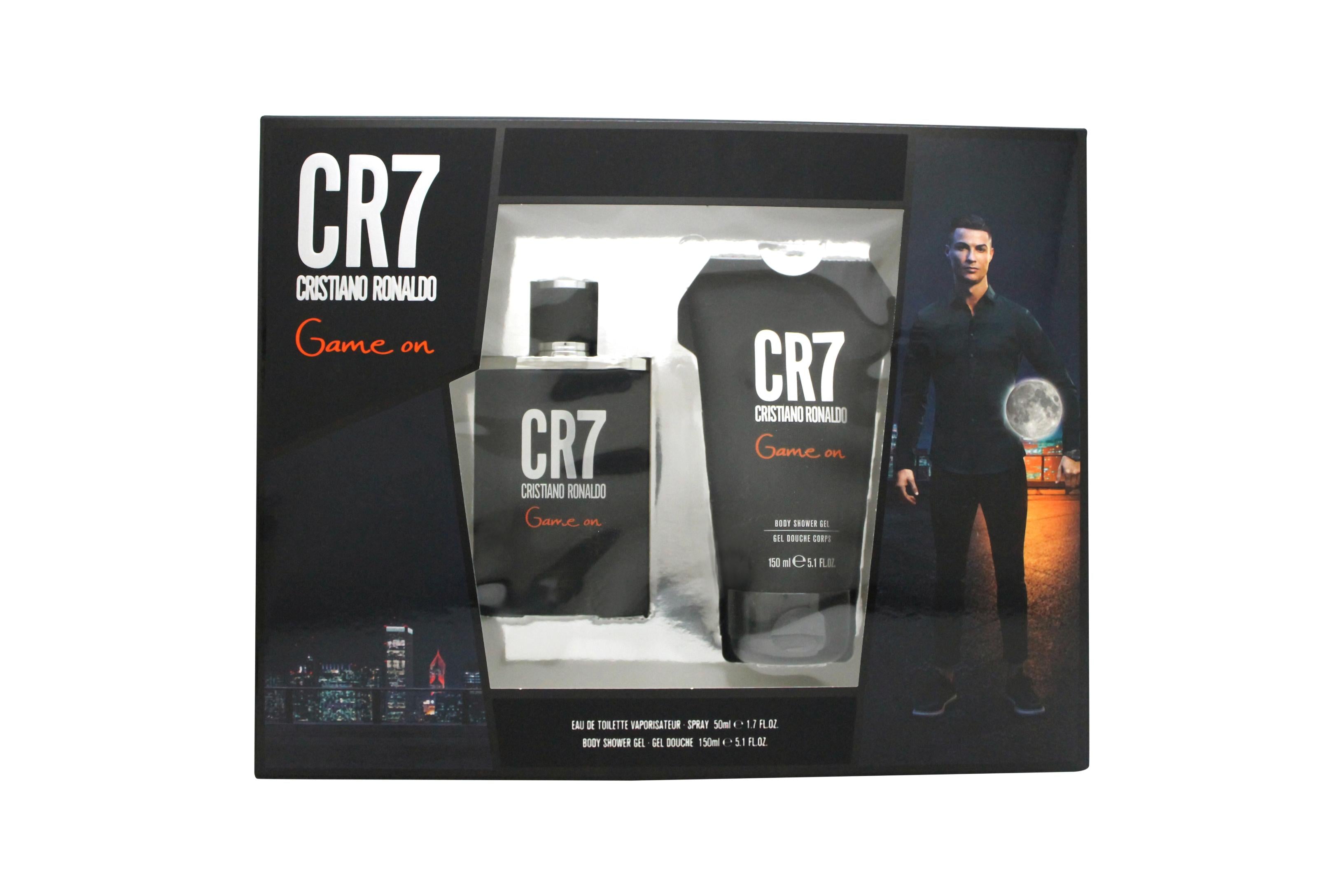 View Cristiano Ronaldo CR7 Game On Gift Set 50ml EDT Spray 150ml Shower Gel information