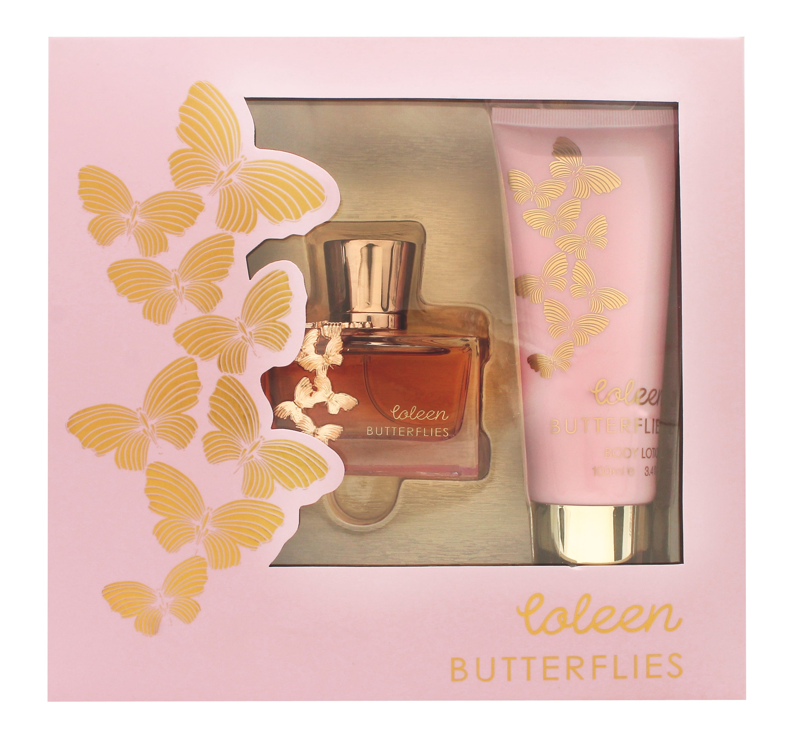 View Coleen Rooney Butterflies Gift Set 50ml EDT 100ml Body Lotion information