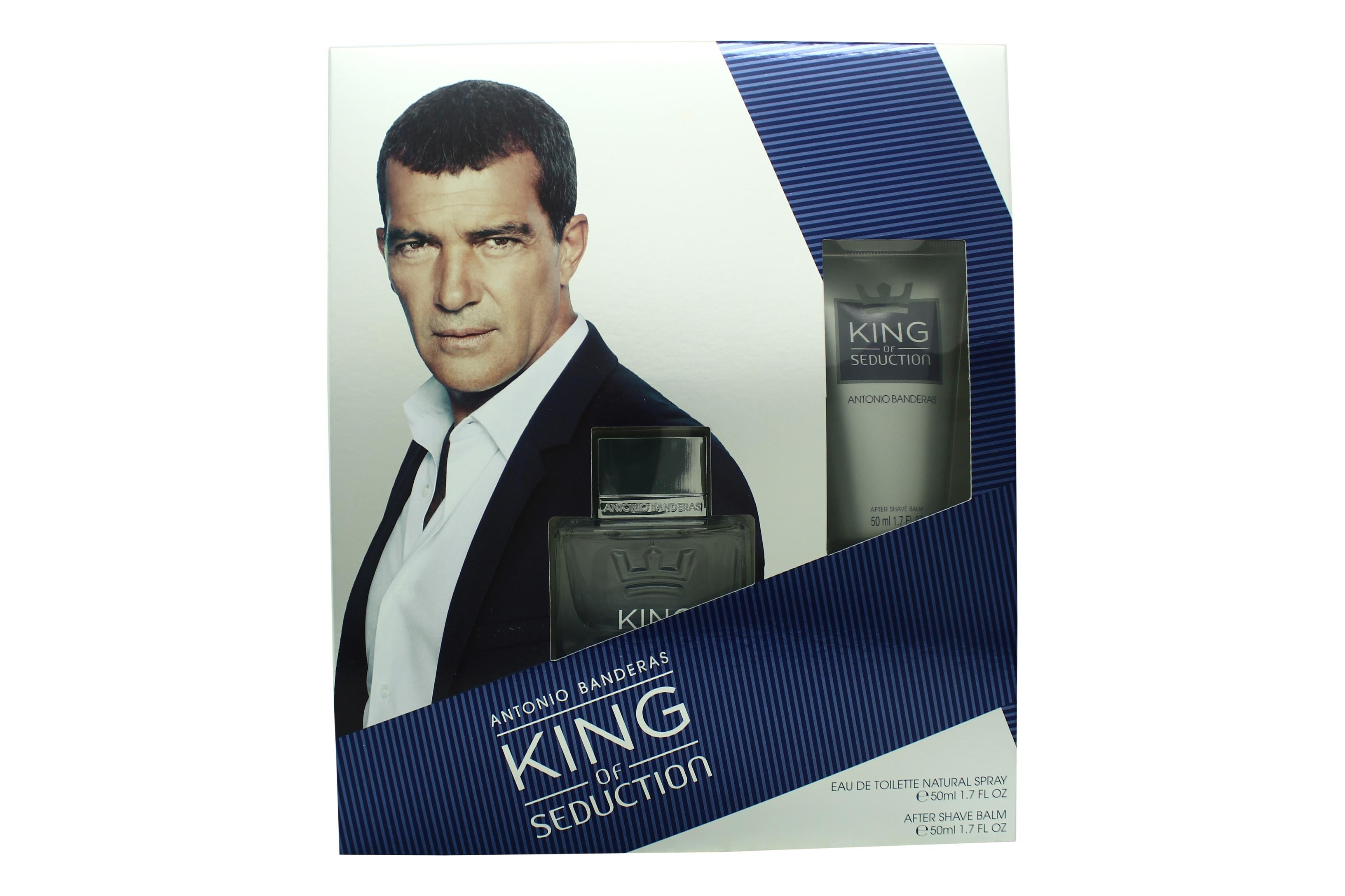 View Antonio Banderas King Of Seduction Gift Set 50ml EDT 50ml Aftershave Balm information